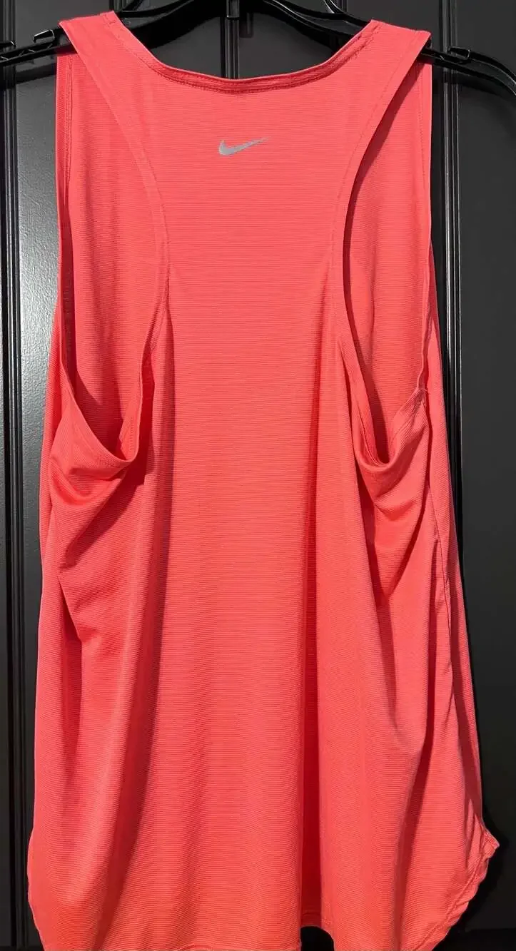 Nike Dri-FIT Swoosh Running Tank Top Pink Women's Size M